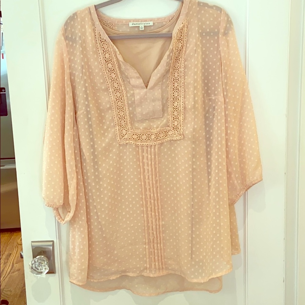 Sheer top with cami